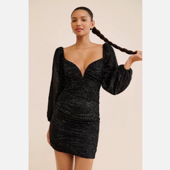 Anthropologie Dresses & Skirts - NWT ANTHROPOLOGIE ASTR THE LABEL RUCHED CENTER LONG SLEEVE DRESS